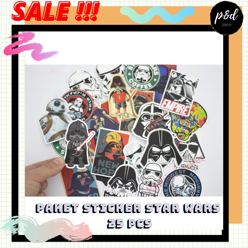 

Paket Stiker Tempel Star Wars 25 PCS keren