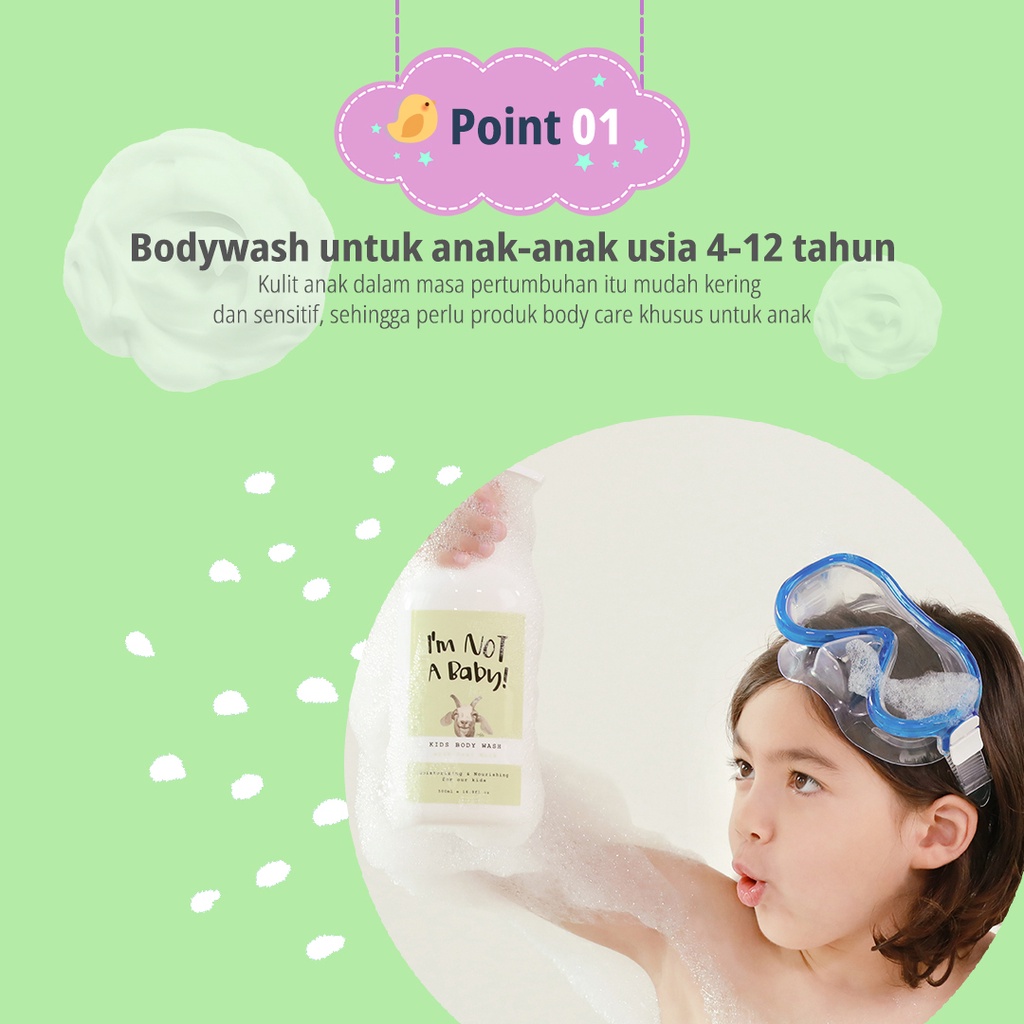 I’m NOT A Baby - Kids Body Wash with Goat Milk 500ml