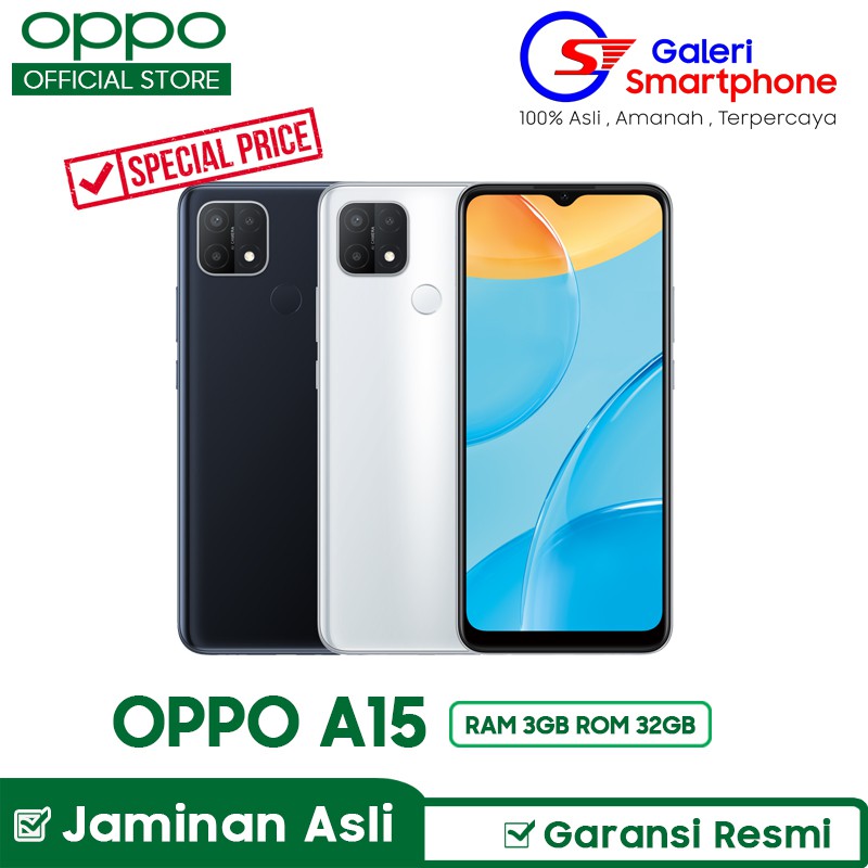 OPPO A15 NEW 3GB/32GB GARANSI RESMI OPPO INDONESIA