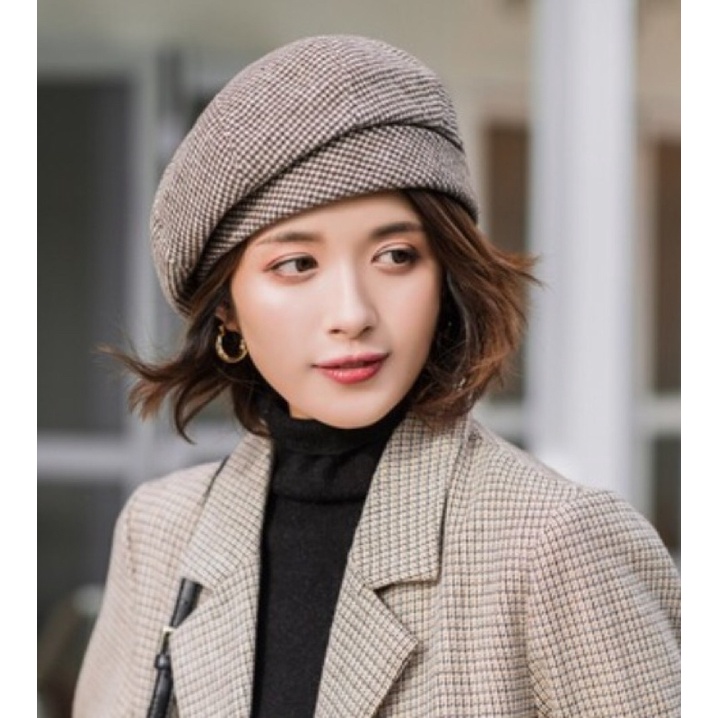 Topi Beret Wanita bahan wool Women Baret Hat