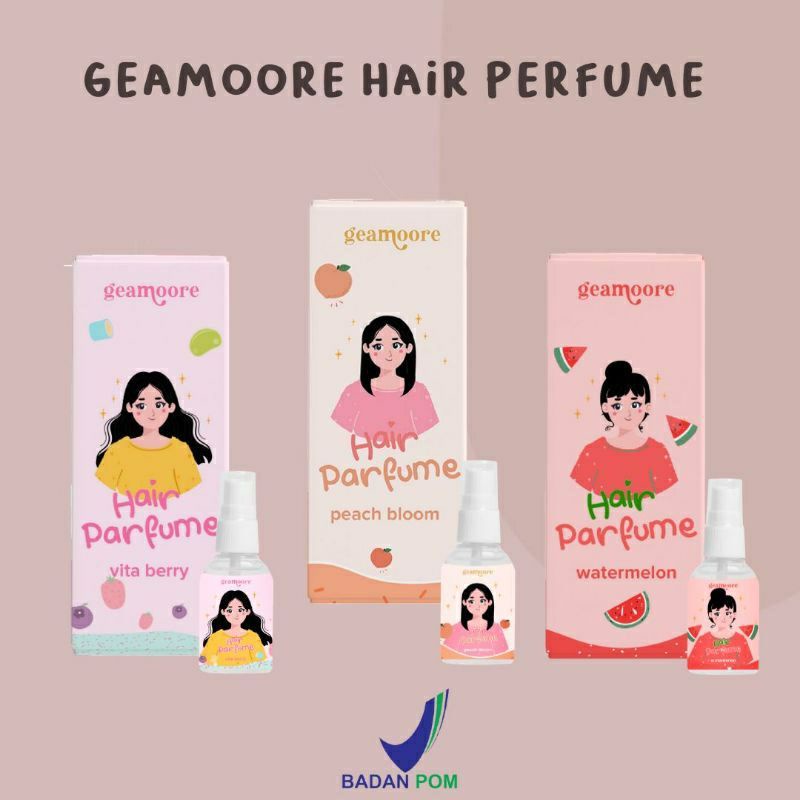 [Per Pc] Hair Perfume Mist / Parfum Rambut GEAMOORE 30ml Original BPOM