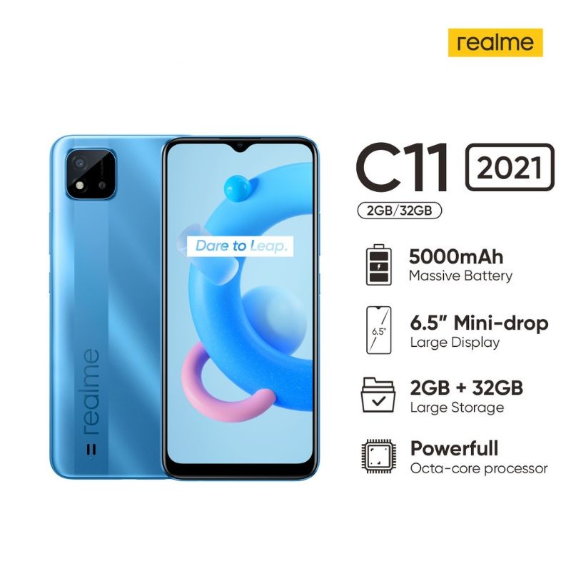 Jual REALME C11 2020 2021 (2GB / 32GB) GARANSI RESMI REALME 1 TAHUN HP ...