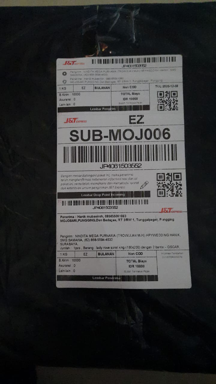 Lady Rose Sprei King (180x200) Dengan 2 Bantal - Oscar