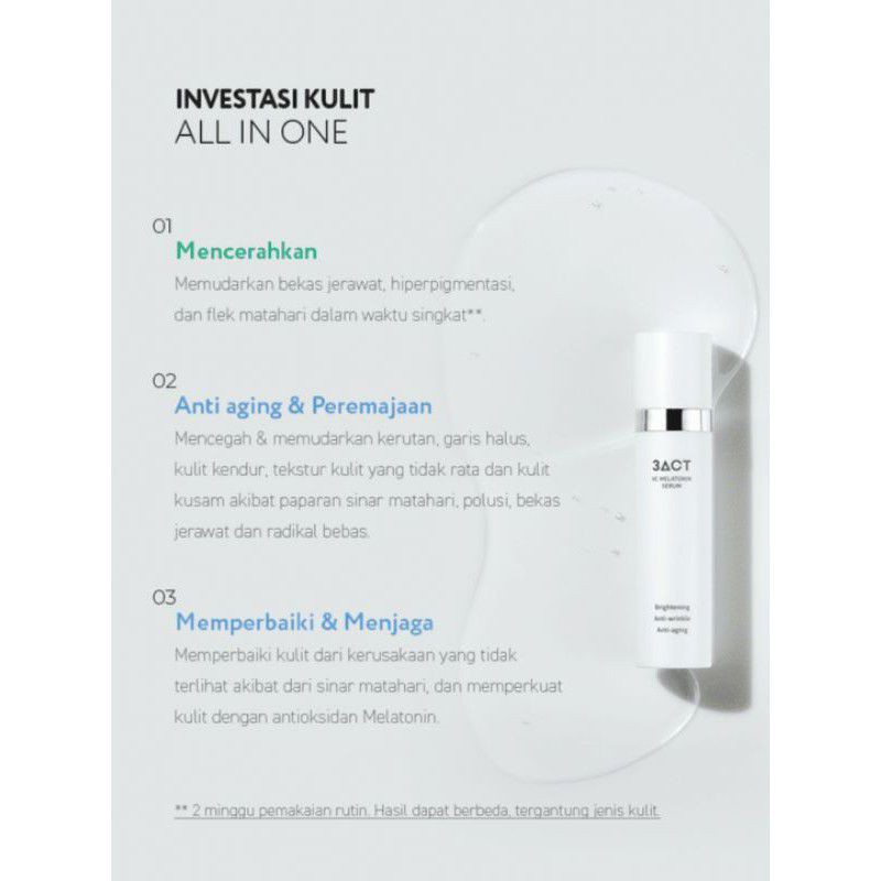 Astop - 3Act VC Melatonin Serum (new packaging 21gr) FREE GIFT!