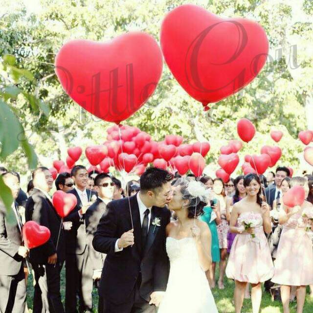 Jumbo Heart Latex Balloon / Balon Latex Hati Jumbo / Balon Hati Besar