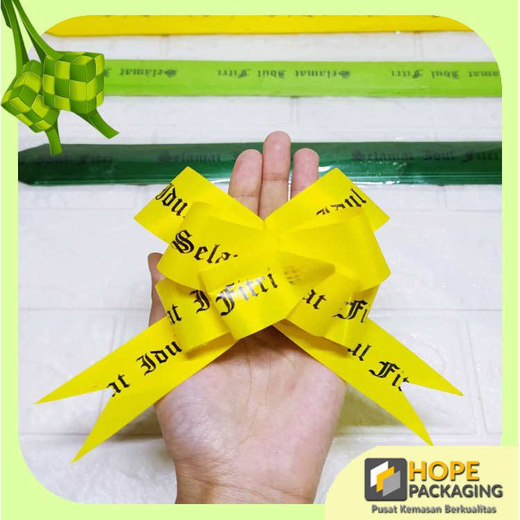 Pita Serut Lebaran / Pita Tarik / Pita Parcel Serut Idul Fitri Lebaran 38 x 1.5 cm