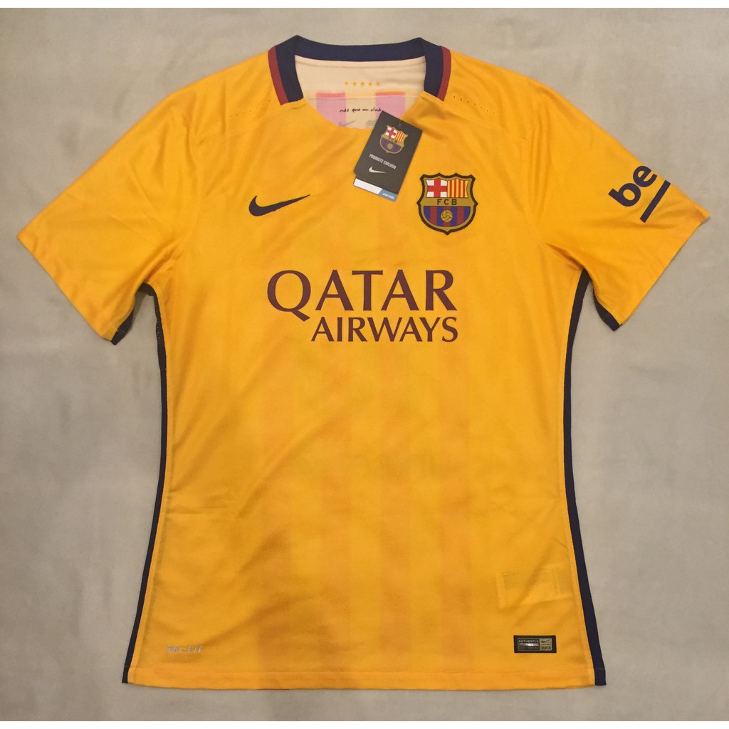Jersey Original VAPOR MATCH Barcelona Away 15/16 Barca 2015 2016 Authentic Player Issue #10 MESSI BN