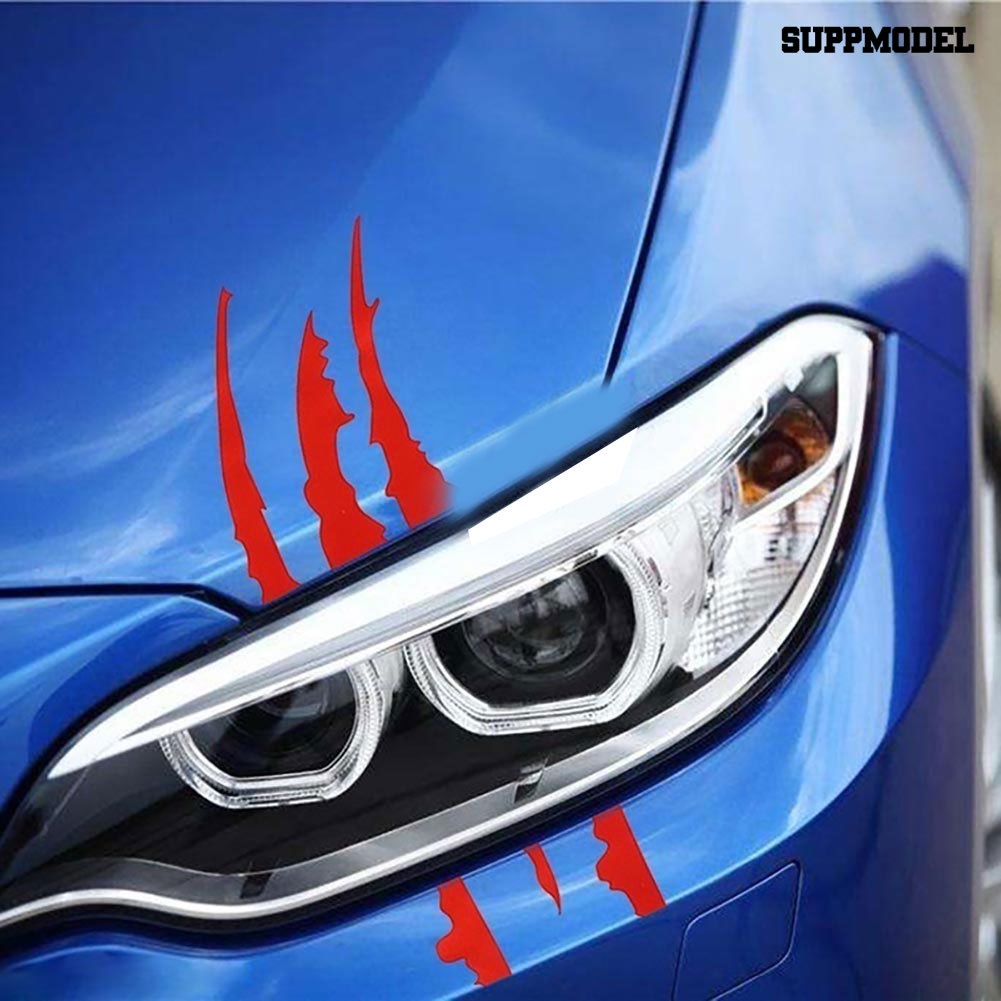 Stiker Reflektif Motif Cakaran Untuk Dekorasi Lampu Depan Mobil