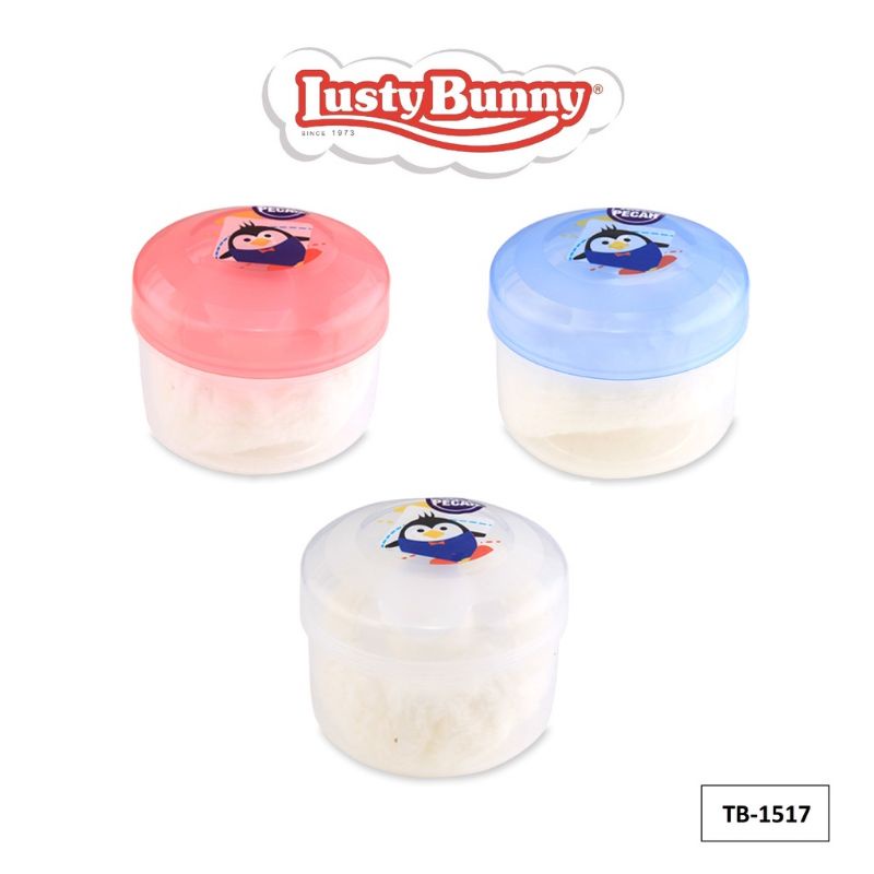 Tempat bedak + Tepukan bayi Lusty Bunny Anti Pecah