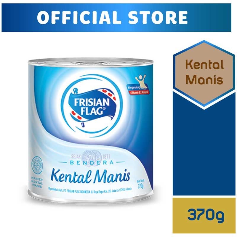 

FRISIAN FLAG Kental Manis Kaleng 370g