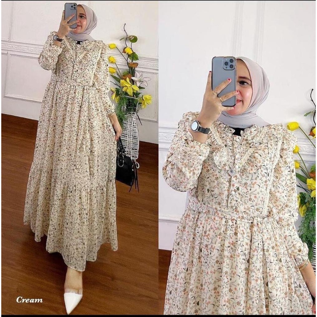 VINTAGE DRESS OVERSIZE BABYDOLL PREMIUM MIX RENDA GAMIS MUSLIMAH