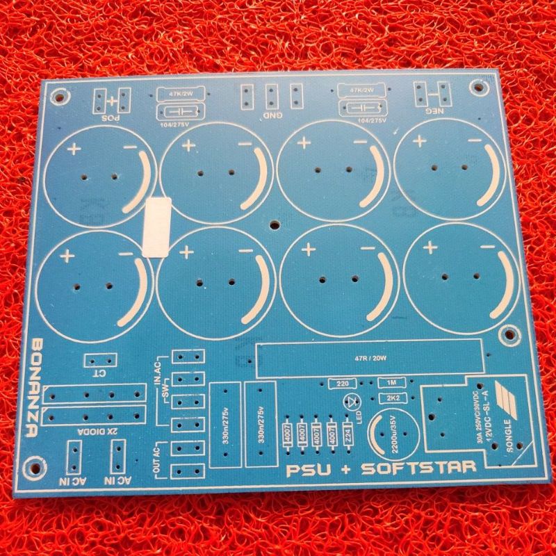 Pcb psu 12 elko class H bahan pcb fiber
