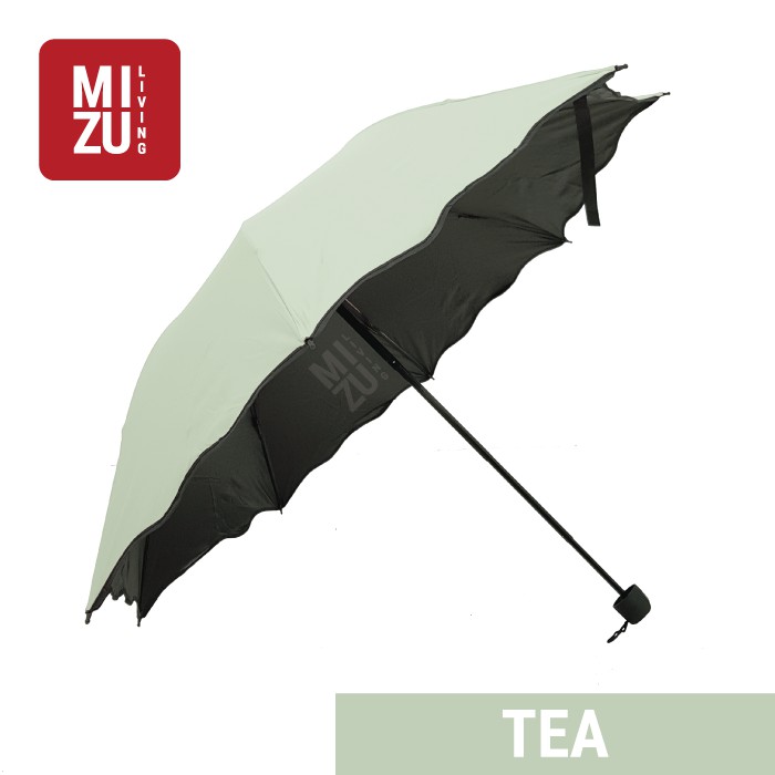 Payung Lipat 3D Magic ANTI-UV Lapisan Hitam + Sarung 3 Dimensi-TEA