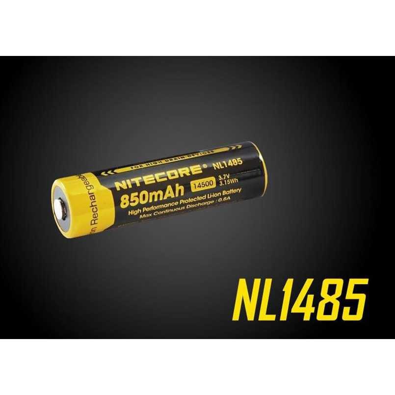 NITECORE 14500 Baterai Li-ion 850mAh 3.7V - NL1485