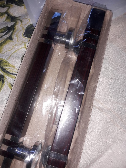 Handle Pintu Rumah Kecil 25 Cm Tarikan Pintu Kotak Gagang Pintu Mahoni Kunci Pintu Marron Kombinasi