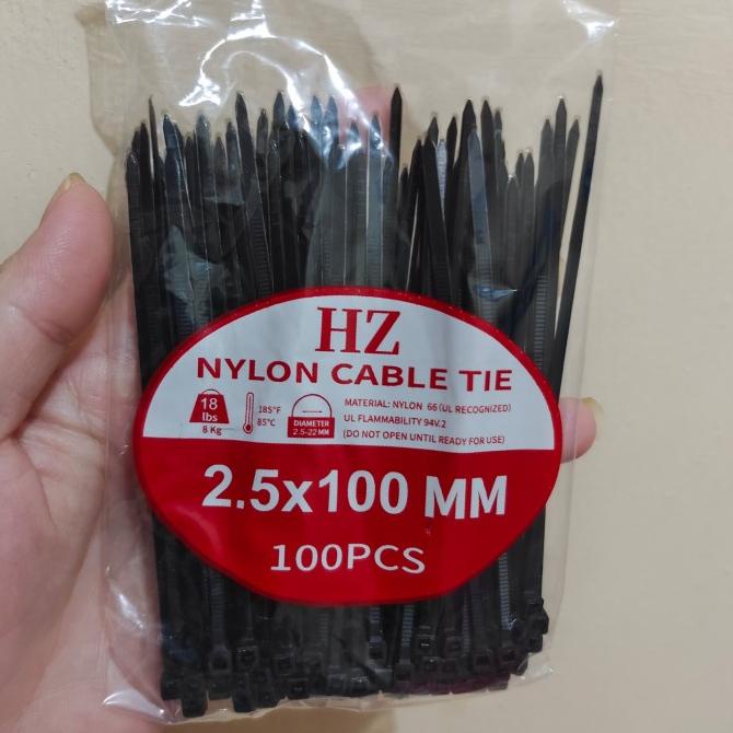 

Kabel Ties ukuran 10cm hitam