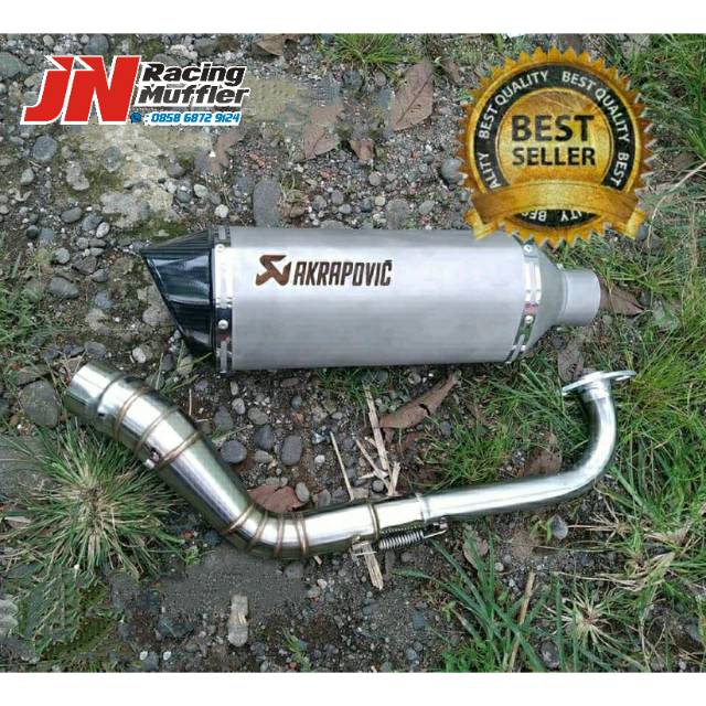 Knalpot akrapovic sanblas all matic nmax pcx vario aerox dll