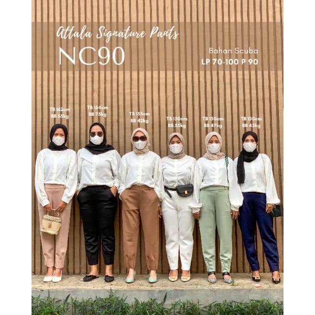 (BISA COD) ATTALA SIGNATURE PANTS / CELANA SCUBA / CELANA TULIP /ATALA SIGNATURE / WILLOW PANTS