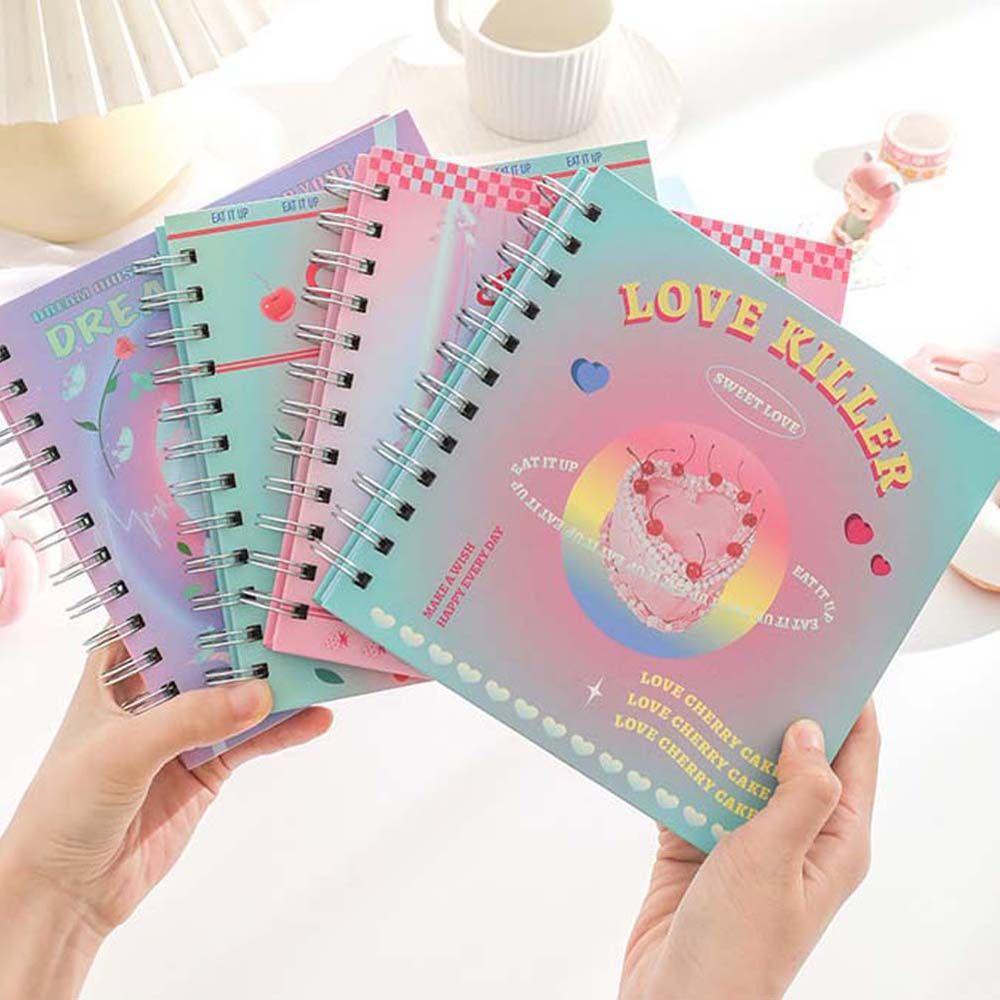 Agustinina Coil Notebook Korea Agenda Planner Harian Kantor Sekolah Loose-Leaf Diary