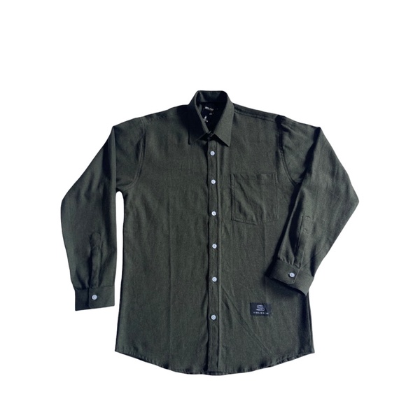 Kemeja Flanel Army Polos