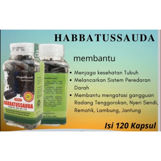 HABBATUSSAUDA Herbal Niaga Utama HNU 120 Kapsul | Habatusauda