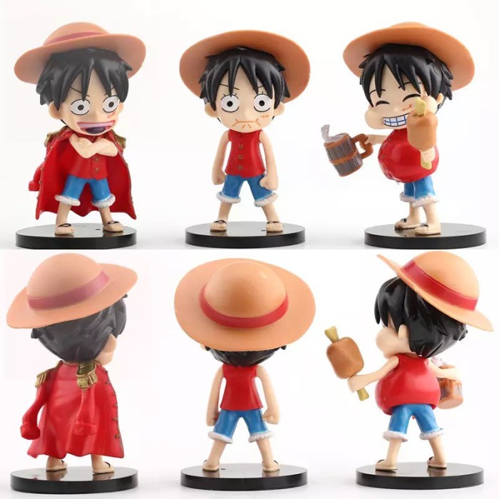 Pajangan Dashboard 3 in 1 One Piece Luffy Hiasan dekorasi Onepiece Mobil Premium