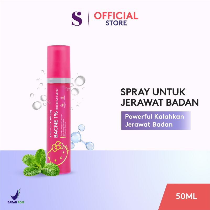 SOMETHINC Bacne 1% Biosalicylic Spray - Spray Jerawat Badan &amp; Jerawat Punggung