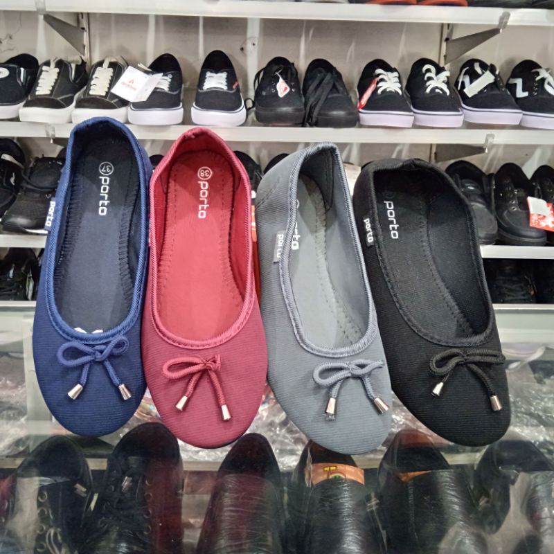 sepatu Flat shoes Porto Cewek sepatu Balet Cewek sepatu Cewek sepatu flat kain