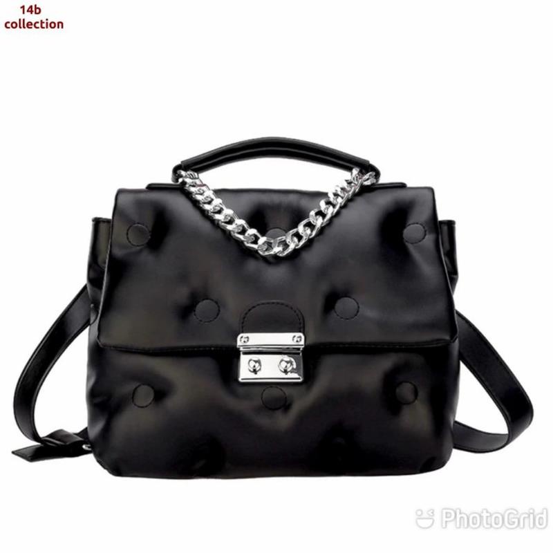 M04Lds Tas Wanita Import Batam Korea Trendy Ibu Rantai Kulit Hangout Kecil Muslimah Mewah Branded Ko