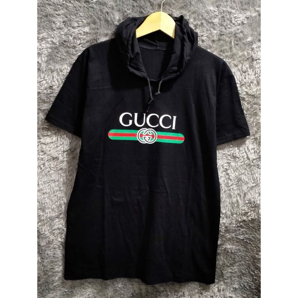BAJU KAOS PRIA COWOK MOTIF TERBARU HOODIE GUCCI BLACK