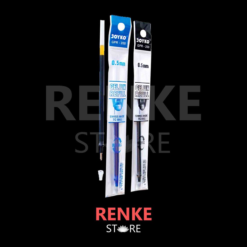 

Refill Pen Gel 0.5mm - Isi Tinta Pulpen Hitam Biru