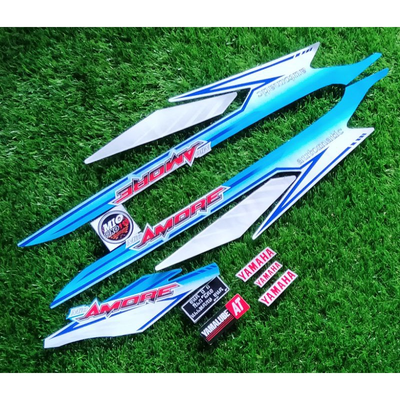 Striping Yamaha Mio Amore Thailand untuk body putih