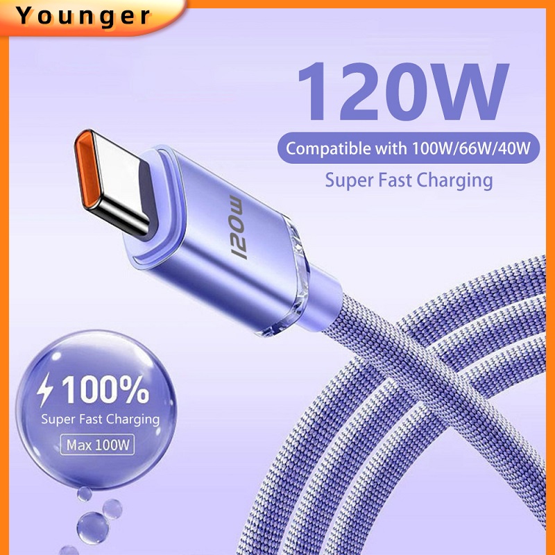 6a Kabel Data / Charger Usb Tipe C 120w Fast Charging Untuk Huawei Realme