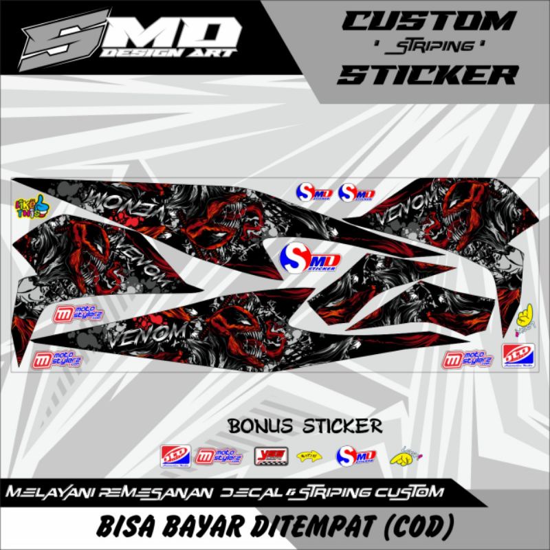 LIS STRIPING VARIASI MOTOR BEAT DELUXE TAHUN 2020