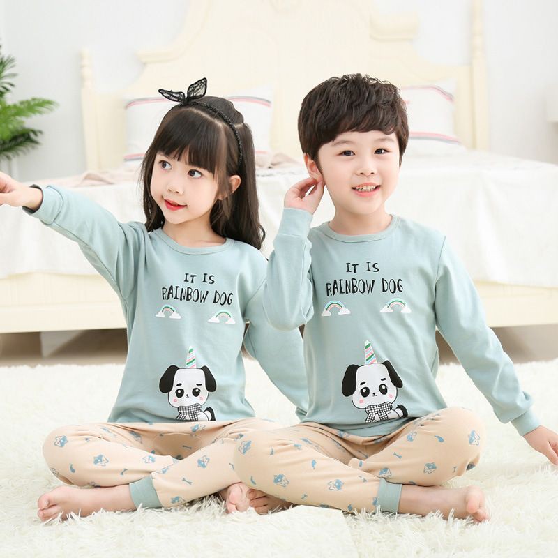 Baju Tidur Anak Import Bahan Halus 100% Cotton/Stelan Baju tidur anak/piyama anak