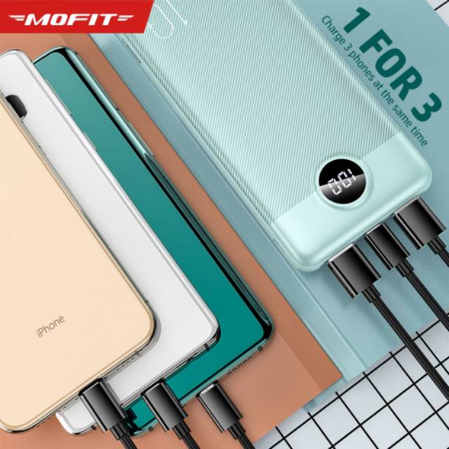 MOFIT M22 PRO Powerbank 10000mAh Quick Charger Real Capacity