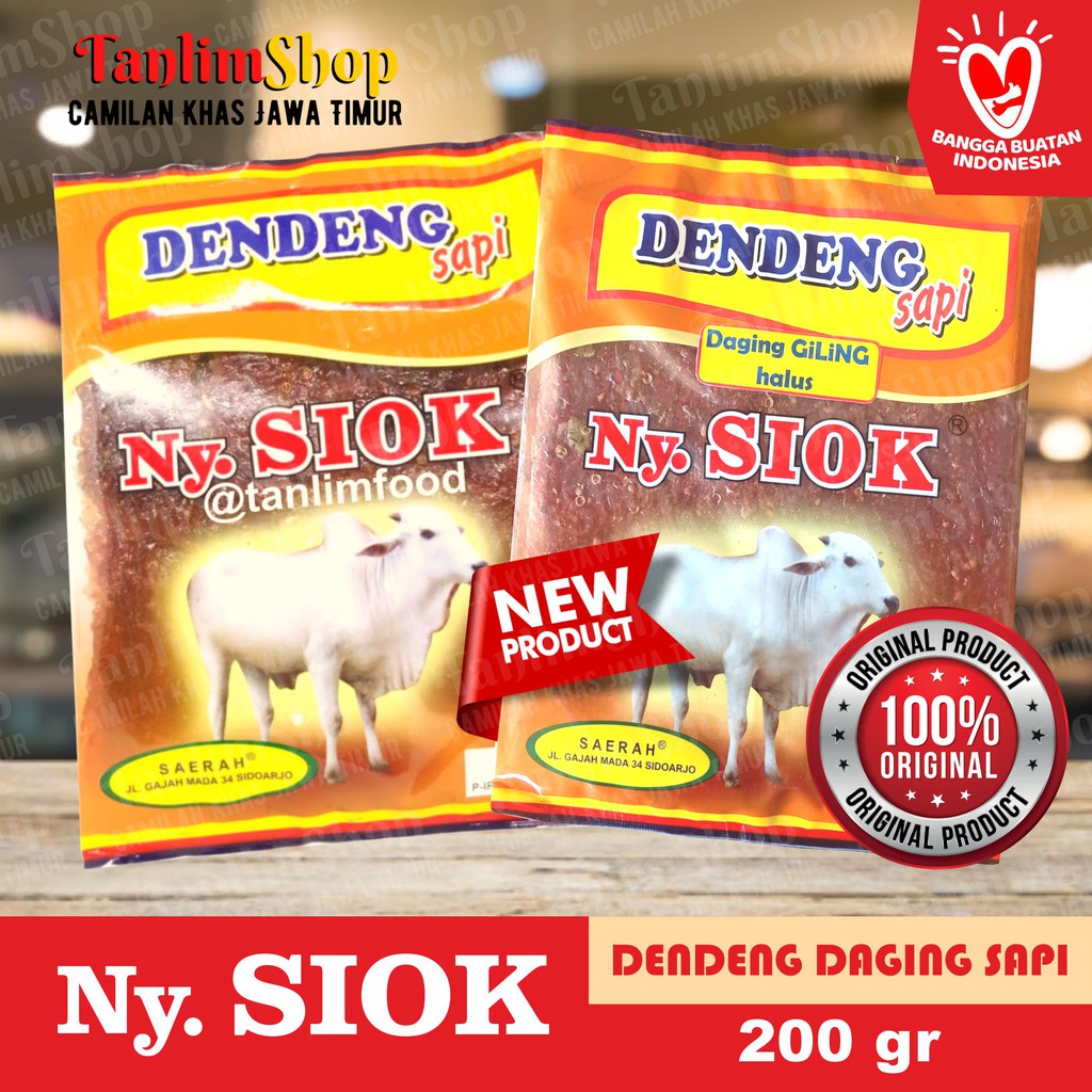 Dendeng Daging Sapi Giling Halus / Original Ny. Siok 200gr - TanlimShop