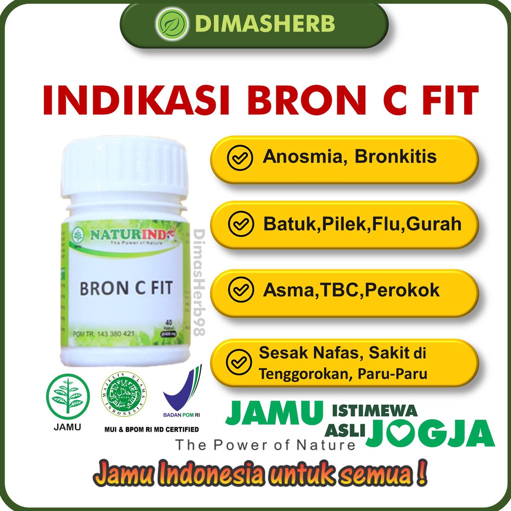 Obat Sesak Nafas Berdahak Batuk Kering Berlendir Alergi Dingin Debu Sinusitis Rhinitis Amandel Menaun Obat Asma Obat TBC Bronkitis Obat Jamu Herbal BPOM HALAL MUI Gangguan Pernafasan Alergi Debu Obat Gurah Paru Paru Herbal BRON C FIT NATURINDO YOGYAKARTA-3