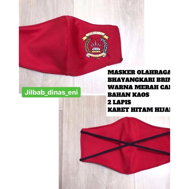 MASKER OLGA BHAYANGKARI BRIMOB BAHAN KAOS