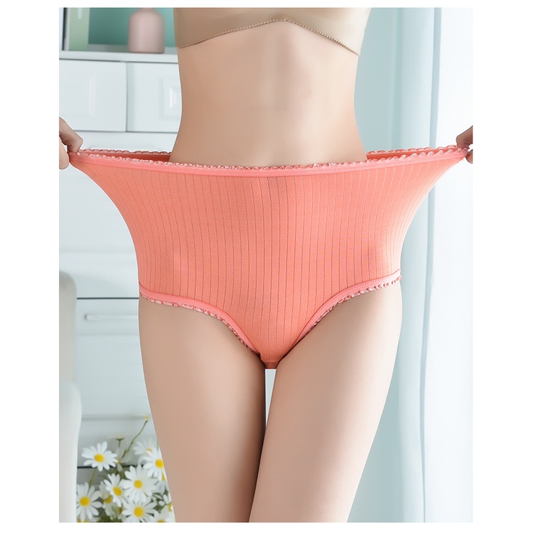 SEXYLADIES CD wanita tinggi pinggang celana dalam wanita highwaist celana dalam polos murah import