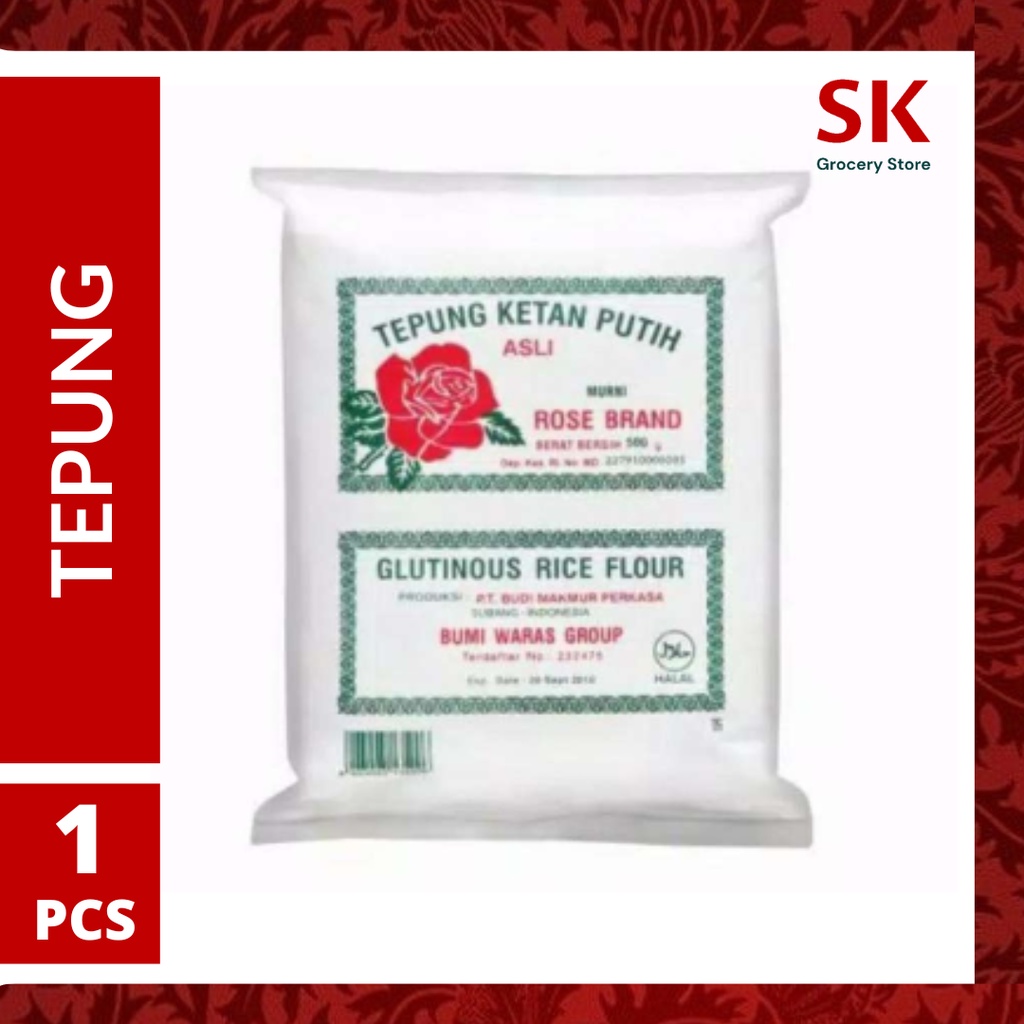 

[Harga Grosir] Rose Brand Tepung Ketan Murni Kemasan 500gr