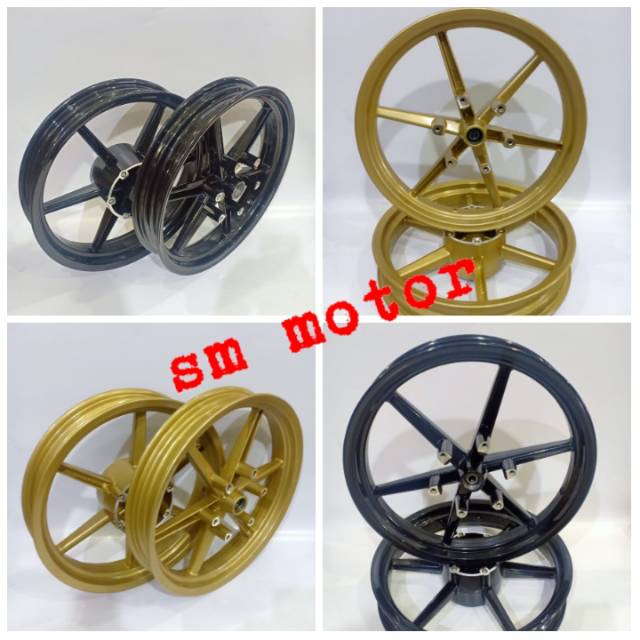 VELG TAPAK LEBAR KAWASAKI NINJA RR DEPAN 250 300 RING 17 VELG RACING KAWASAKI NINJA 150 RR