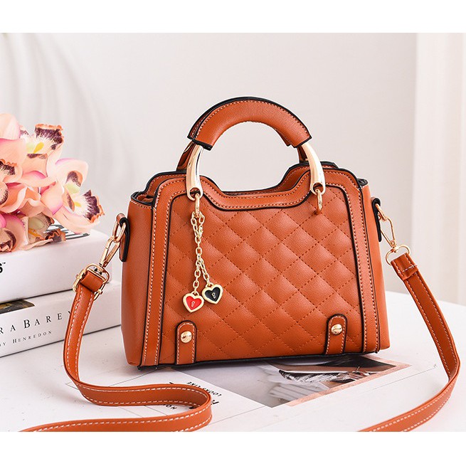 TAS HAPPY FB8011 tas wanita HANDBAG free tali panjang + gantungan kunci import  JT8011 GT1715