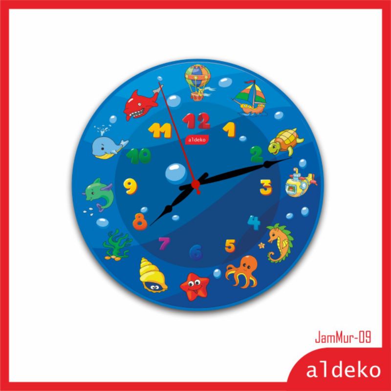 jam dinding - shabby chic/wall clock dengan desain unik Jam Termurah Se Indonesia - JamMur-JamMur-09