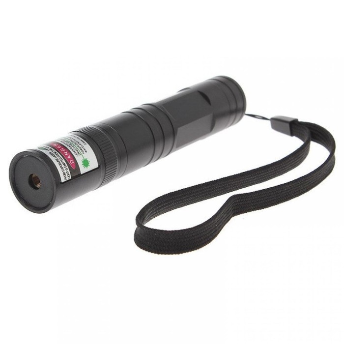 Senter Laser Pointer 5mW 405nm UltraLaser Include Baterai+Charger - Hitam