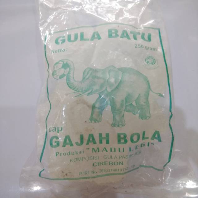 

Gula Batu Cap Gajah Bola atau Cap Merak Kemasan 250 gram