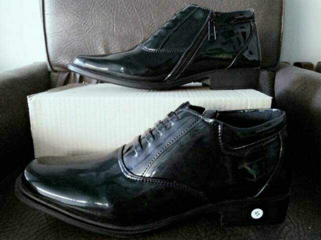 SEPATU PDH PDL RESLETING GLOSSY POLISI POLRI TNI FANTOFEL FANTOVEL PANTOFEL PANTOVEL VANTOVEL