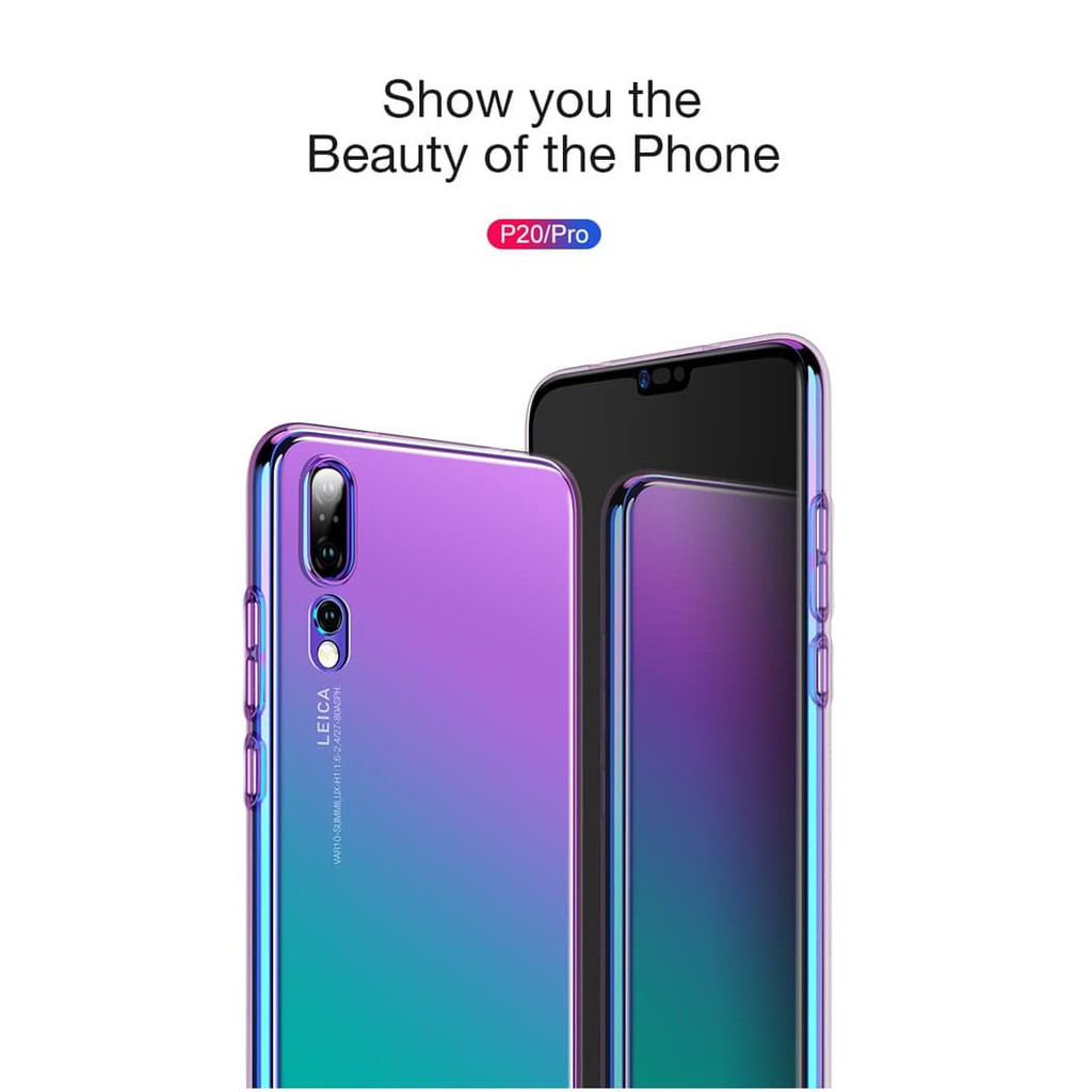 Hardcase Cafele Luxury Gradient Aurora Case Casing HP Huawei P20 Pro