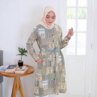 LEVINKHA ETNIK  TUNIK  BAJU  TUNIC ETNIC WANITA MUSLIM 