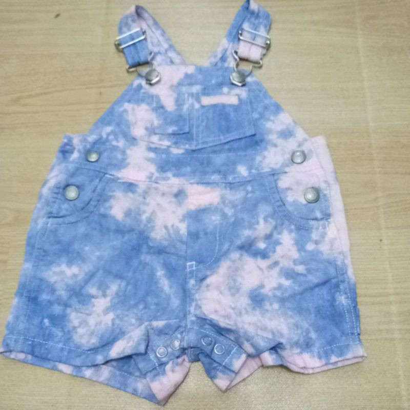 (Nb-4y) OVERALL BABY GAP / BAJU KODOK ANAK BAYI LAKI PEREMPUAN ORIGINAL BRANDED-TieDye Pink Muda